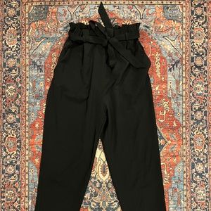 NWOT Pull&Bear Black Tie Waist Pant